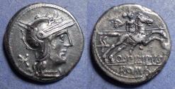 Ancient Coins - Roman Republic, Q Philippus 129 BC, Silver Denarius