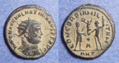 Ancient Coins - Roman Empire, Maximianus 286-305, Bronze Radiate