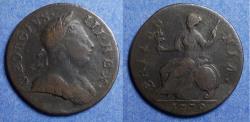 World Coins - United Kingdom, George III 1770, Copper Half Penny