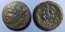 Ancient Coins - Sicily, Syracuse, Hieron II 275-215 BC, Bronze AE27