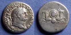 Ancient Coins - Roman Empire, Divus Vespasian d. 69AD, Silver Denarius