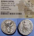 Ancient Coins - Roman Empire, Tiberius 14-37, Silver Denarius