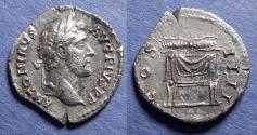 Ancient Coins - Roman Empire, Antoninus Pius 138-161, Silver Denarius