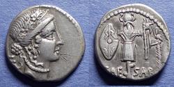 Ancient Coins - Roman Imperatorial, Julius Caesar Struck 48 BC, Silver Denarius