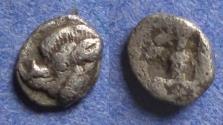Ancient Coins - Thraco-Macedonian,  Circa 450 BC, Silver Hemiobol