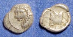 Ancient Coins - Caria, Uncertain mint 400-350 BC, Silver Hemiobol