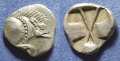Ancient Coins - Lycia, Uncertain dynast 530-480 BC, Diobol