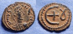 Ancient Coins - Byzantine Empire, Justinian 527-565, Bronze Pentanummi