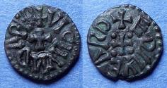 World Coins - Anglo-Saxon, York, Archbishop Wigmund 837-850, AE Styca