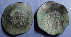 Ancient Coins - Byzantine Empire, Alexius III 1195-1203, Billon Trachy