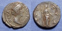 Ancient Coins - Roman Empire, Diva Faustina Sr d. 141, Silver Denarius
