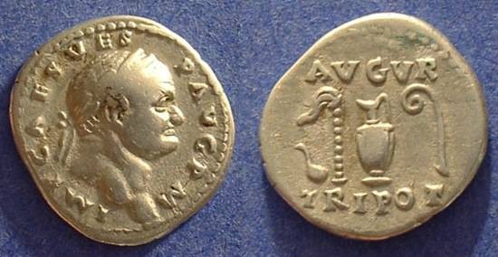Ancient Coins - Vespasian 69-79AD Denarius