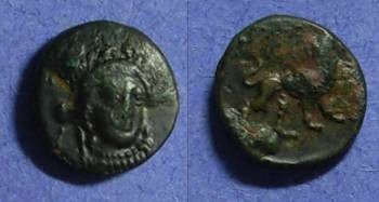Ancient Coins - Eleutheria Mysia AE10 Circa 350 BC