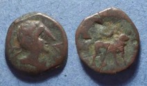 Ancient Coins - Spain, Castulo Circa 50 BC, AE18
