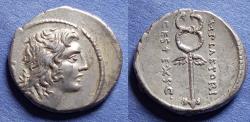 Ancient Coins - Roman Republic, M Plaetorius M f Cestianus 69 BC, Silver Denarius
