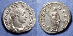 Ancient Coins - Roman Empire, Severus Alexander 222-235, Silver Denarius