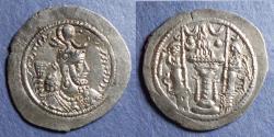 Ancient Coins - Sassanian Kingdom, Yazdgard I 399-420, Silver Drachm