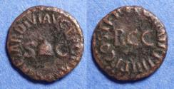 Ancient Coins - Roman Empire, Caligula 37-41, Bronze Quadrans