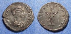 Ancient Coins - Roman Empire, Julia Domna 193-217, Silver Denarius