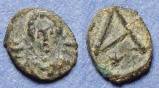 Ancient Coins - Byzantine Empire, Justinian I 527-565, Bronze Nummus