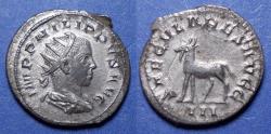 Ancient Coins - Roman Empire, Philip II (as Augustus) 247-9, Silver Antoninianus