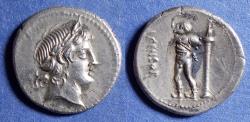 Ancient Coins - Roman Republic, L Marcius Censorinus 82 BC, Silver Denarius