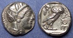 Ancient Coins - Attica, Athens 454-413 BC, Silver Tetradrachm