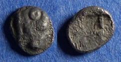 Ancient Coins - Macedonia, Akanthos Circa 480 BC, Silver Hemiobol