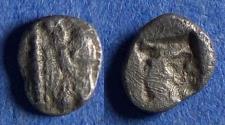 Ancient Coins - Macedonia, Akanthos 470-390 BC, Silver Hemiobol