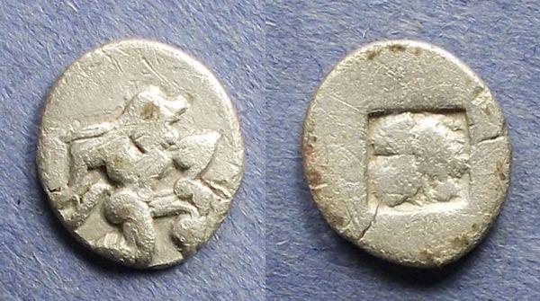 Ancient Coins - Islands off Thrace, Thasos 500-463 BC, Diobol
