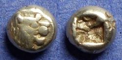 Ancient Coins - Kings of Lydia, Alyattes to Kroisos 610-550 BC, Electrum Hemihekte