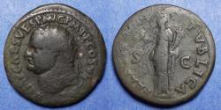 Ancient Coins - Roman Empire, Vespasian 69-79, Brass Dupondius