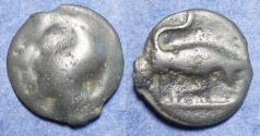 Ancient Coins - Celtic Gaul, Turones 80-50 BC, Potin Unit