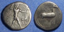 Ancient Coins - Bruttium, Kaulonia 475-425 BC, Silver Nomos