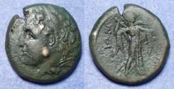 Ancient Coins - Sicily, Syracuse, Pyrrhos of Epeiros 278-6 BC, Bronze AE22