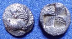 Ancient Coins - Thrace, Chersonessos 386-338 BC, Silver Hemiobol