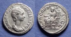 Ancient Coins - Roman Empire, Orbiana 225-6, Silver Denarius
