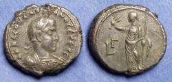 Ancient Coins - Roman Egypt, Valerian 253-268, Potin Tetradrachm