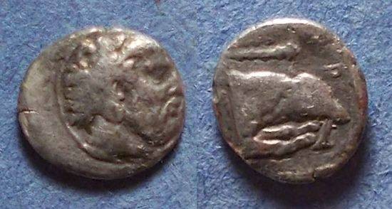 Ancient Coins - Macedonian Kingdom, Archelaos I 413-399 BC, Obol