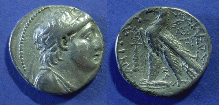 Ancient Coins - Seleucid Kingdom, Antiochos VII 138-129 BC, Tetradrachm