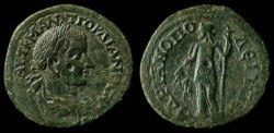 Ancient Coins - Gordian III, 238-244 AD. AE28 of Hadrianopolis. Demeter.