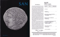 Ancient Coins - SAN - Journal for the Society of Ancient Numismatics. Vol. XIV, No. 1