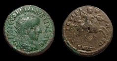 Ancient Coins - Thrace, Deultum. Gordian III. AE-22. Rx./ Emperor on Horseback
