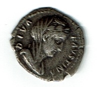 Ancient Coins - Faustina Senior, 3.20 g ,c. AD 143, AR Denarius, Diva issue under Antoninus Pius, Draped Bust/Aeternitas SR 4575 var