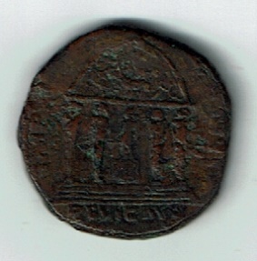 Ancient Coins - Marcus Aurelius, 23.15 g, 31 mm, AD 161-180 (173), Sestertius, Temple of Mercury