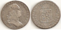 World Coins - Germany Brunswick Luneburg 1793 Silver 1/3 Thaler