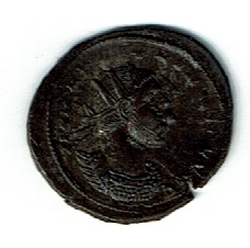 Ancient Coins - Aurelian ,3.95 g, AD 270-275, Antoniniannus, Fortuna Redux, Officina Q, Double Struck, SR 11529 