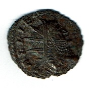 Ancient Coins - Gallienus, 1.67 g, AD 253-268, Antoninianus, Struck Through or Split Flan