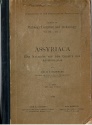 Ancient Coins - Assyriaca, Dr. H. V. Hilprecht, Vol III No. 1, 1894, Board-Chipped at corner, Interior good, Binding tight, German Language