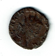 Ancient Coins - Gallienus, 2.73 g, AD 253-268, Antininianus, Soldier stg., Marti Pacifero, SR 10288